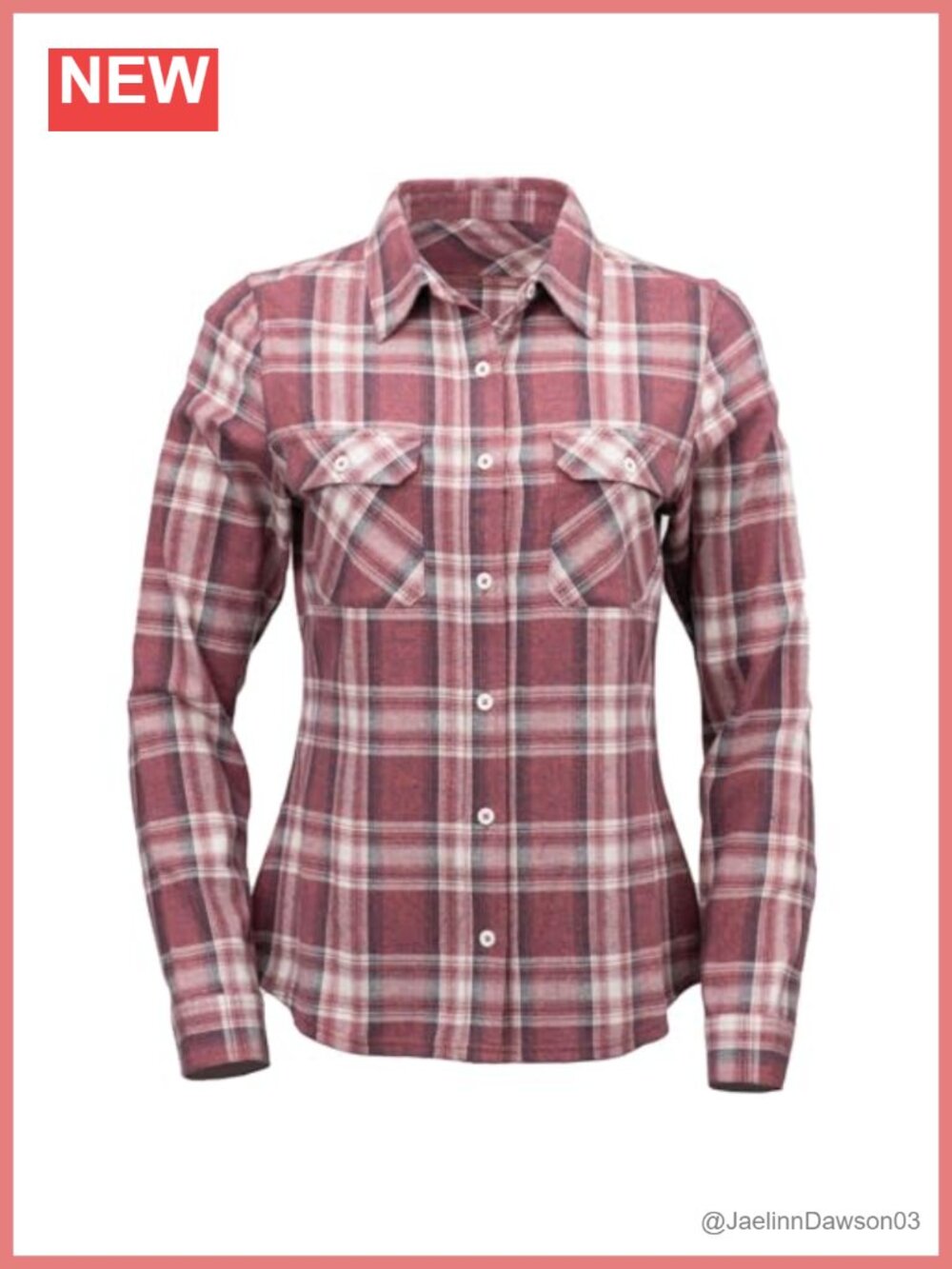 Women's 100% Cotton Plaid Button-Down Western Shirt Long Sleeve